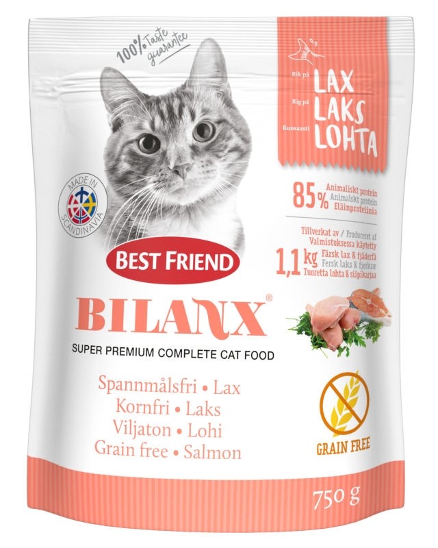 Bilanx lohi viljaton kissan kuivaruoka 750 g