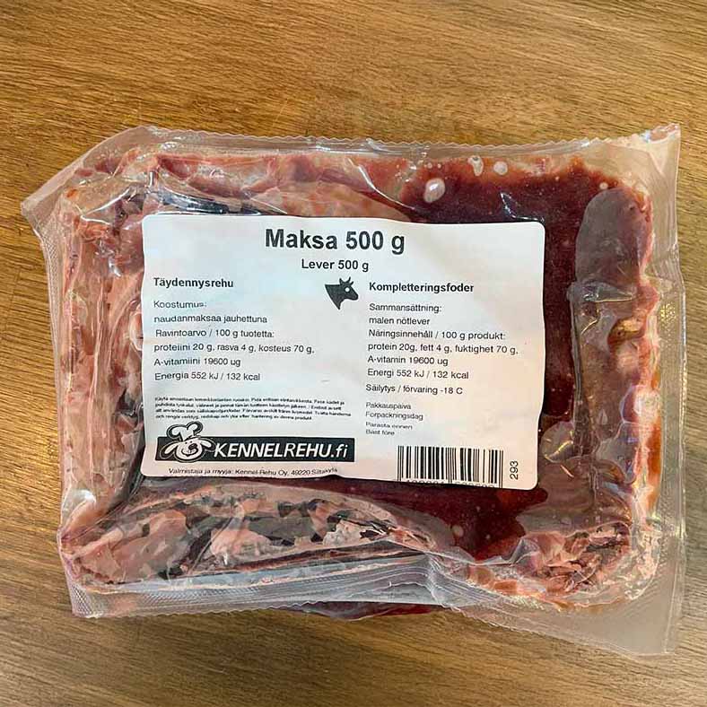 500 g pakkaus